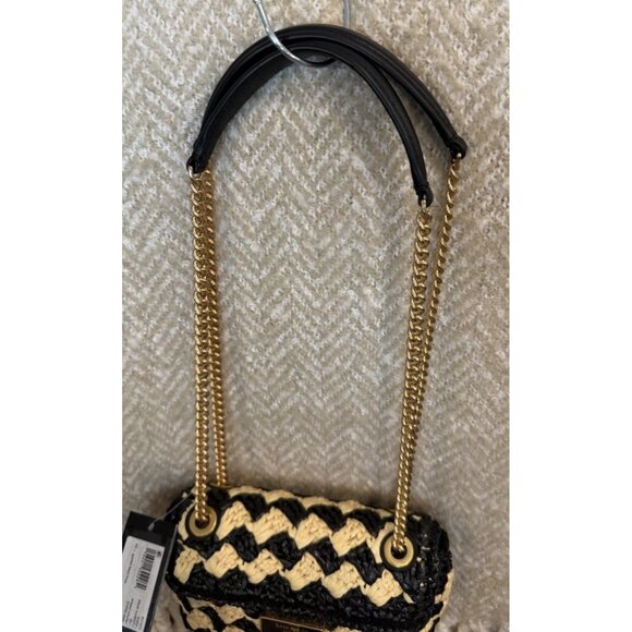 Kate Spade New York Evelyn Striped Crochet Raffia Sm Shoulder Crossbody Bag NEW - Picture 8 of 14